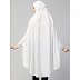 Stretchable Jersey prayer Hijab - White
